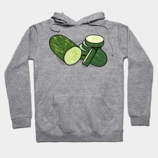 Cucumber cartoon illustration Hoodie